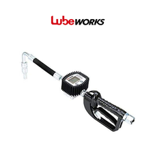 Lubeworks Digital Oil Gun - 10GPM, 1/2" NPT Inlet, Flexible Nozzle and Locking product image