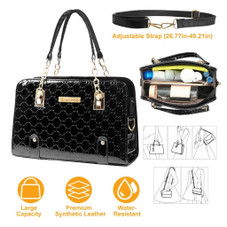 Laromni™ Women's Large Leather Handbag product image