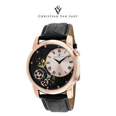 Christian Van Sant Men's Sprocket Auto-Quartz Rose Gold Dial Watch product image