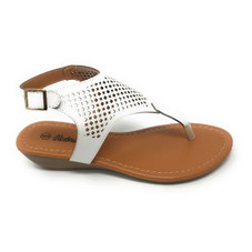 Victoria K Wedge Perforated Front Sandals product image