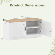 2-Door Shoe Bench  product image
