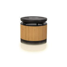 Bamboo Portable Mini Wireless Charger with LED Light product image