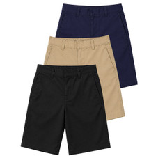 Boys' Stretch Slim Fit School Uniform Twill Shorts (3-Pack) product image