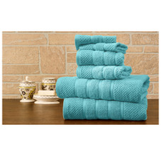 Bibb Home 100% Egyptian Cotton 6-Piece Towel Set product image