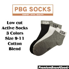Unisex Cotton-Blend Low Cut Socks (6- or 12-Pack) product image