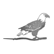 Steel Bald Eagle Tree Stake for Garden or Lawn product image