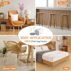 16-Piece Chair Leg Floor Protectors (Medium) product image
