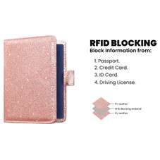Multi Function Glitter Bling RFID Passport Organizer product image
