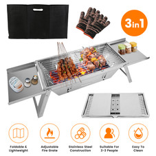 3‑in‑1 Portable Charcoal Grill product image