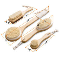 Natural Bristle Shower Body Brush (Set of 4) product image