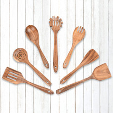 Teak Wooden Kitchen Utensils (7 Piece Set) product image