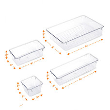 Clear Plastic Drawer Organizer (25 Piece Set) product image