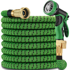 Expandable Flexible Garden Hose with 10 Function Spray Nozzle product image