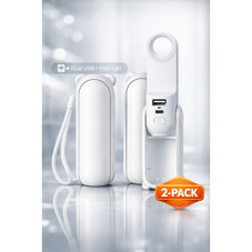 3 in 1 Handheld Mini Fan (2-Pack) product image