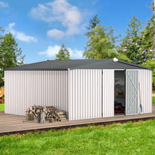 14' x 12' Metal Outdoor Large Steel Storage Sheds  product image