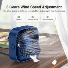 3 Speed USB Desk Fan product image