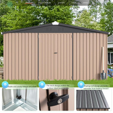 12' x 12' Outdoor Storage Shed with Lockable Doors product image