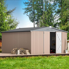 12' x 12' Outdoor Storage Shed with Lockable Doors product image