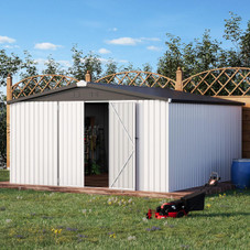 12' x 12' Outdoor Storage Shed with Lockable Doors product image