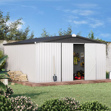 12' x 12' Outdoor Storage Shed with Lockable Doors product image