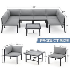 Outdoor Patio Furniture Set with Cushions product image