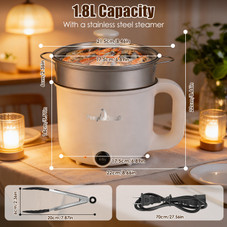 Electric Hot Pot with  Steamer  product image