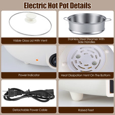 Electric Hot Pot with  Steamer  product image