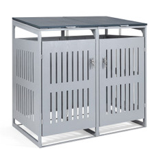 Outdoor Trash Can Storage Shed for 2 or 3 Bins product image