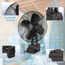 180-Degree Tilting Jobsite Fan product image
