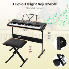 61 Key Portable Electronic Keyboard product image