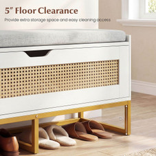 Flip-Top Rattan Storage Chest product image