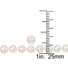 6-7mm Cultured Freshwater Pearl Necklace, Earrings and Bracelet Set product image