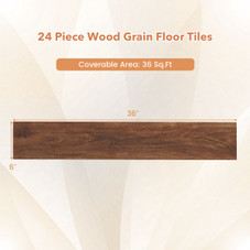 Waterproof Vinyl Floor Tiles (24 or 48-Pack) product image