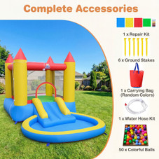 Inflatable Bounce House with Splash Pool (With or Without Blower) product image
