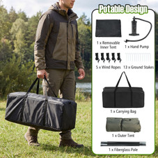 13x9.5-foot Inflatable Camping Tent with Porch product image