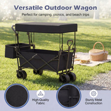 40-inch Folding Utility Wagon with Canopy product image