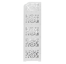 White Carved 5-Tier Shoe Rack  product image