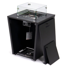 37,000 BTU Propane Steel Fire Pit Table with Wind Guard product image