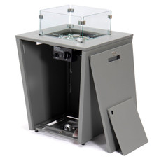 37,000 BTU Propane Steel Fire Pit Table with Wind Guard product image