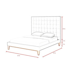 Bond Linen Button Tufted Bedframe product image