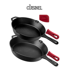 Cuisinel Cast Iron Skillets Set (2-Pack) product image