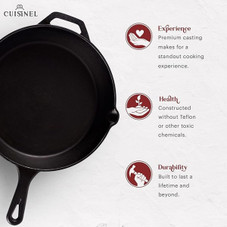 Cuisinel Cast Iron Skillets Set (2-Pack) product image