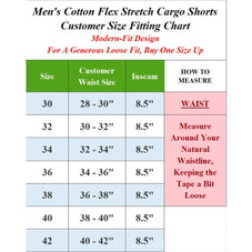 Men's Cotton Flex Stretch Cargo Shorts (3-Pack) product image