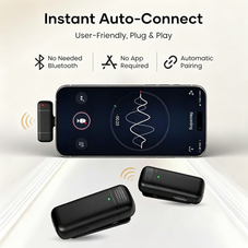 Wireless Microphone with Charging Case product image