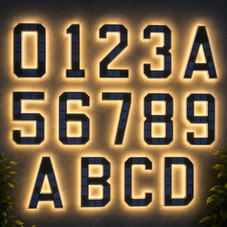Solar LED House Number Sign product image
