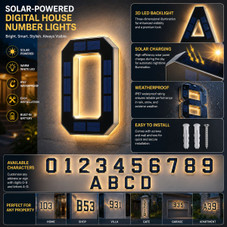 Solar LED House Number Sign product image