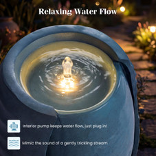 Tall Jar Patio Water Fountain  product image