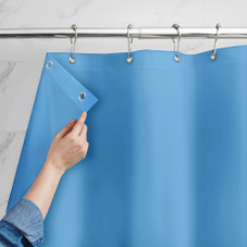 Mildew-Resistant Vinyl Shower Curtain Liner with Metal Grommets & Magnets (2-Pack) product image