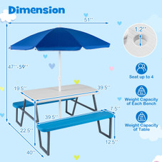 Kids' Picnic Table with Benches product image