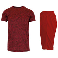 Men's Moisture-Wicking 2-Piece Short-Sleeve Tee & Mesh Shorts product image